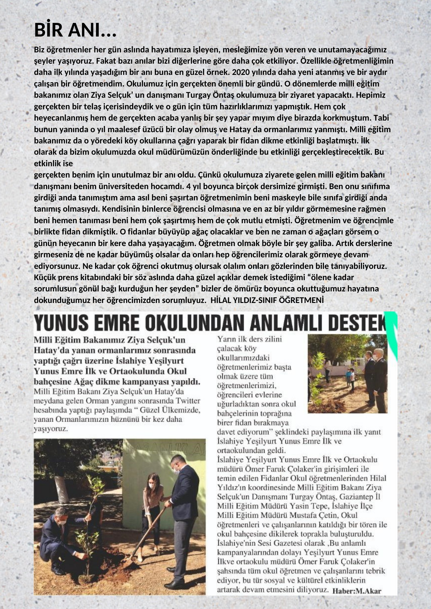 Yeşilyurt Yunus Emre İlk/Ortaokulu Gazetesi by Yeşilyurt Yunus Emre İlk/Ortaokulu - Ourboox.com