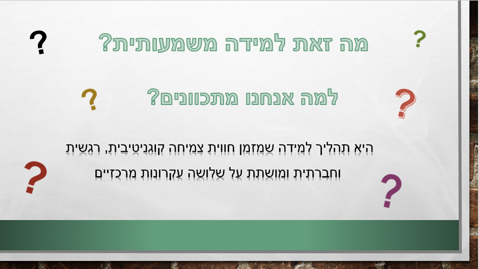 למידה משמעותית by raneen asli - Ourboox.com