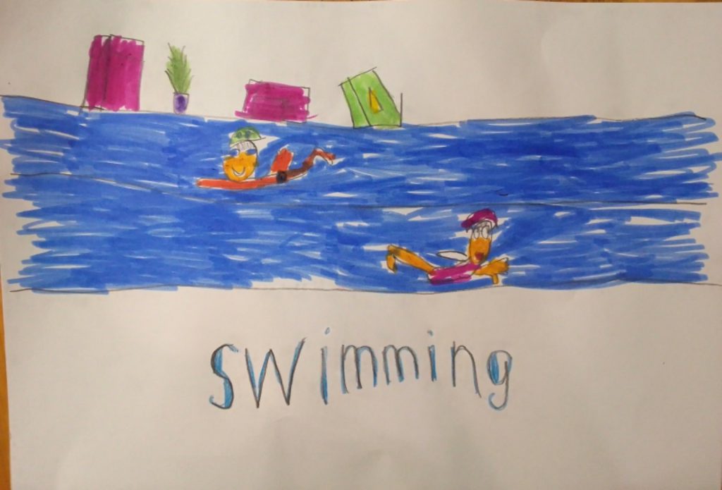 My favourite sport by Olha Shkodych - Illustrated by pupils of second form - Ourboox.com