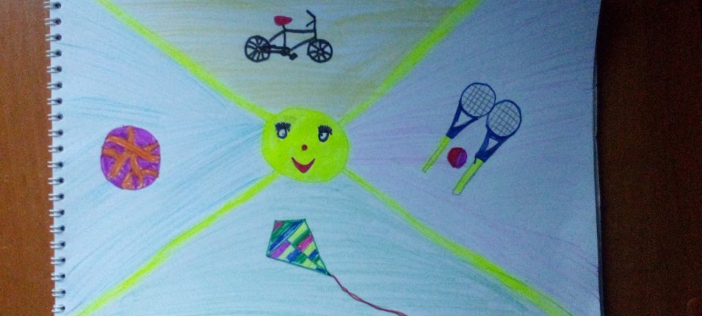 My favourite sport by Olha Shkodych - Illustrated by pupils of second form - Ourboox.com