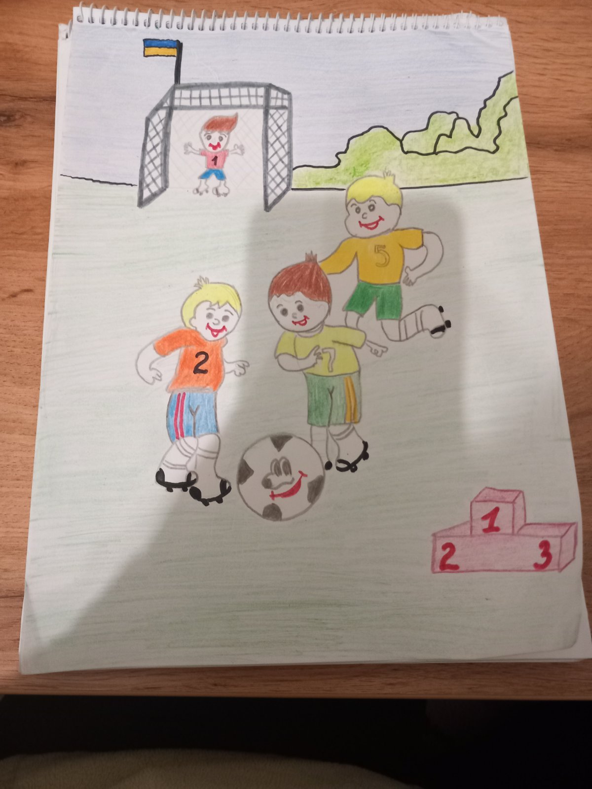 My favourite sport by Olha Shkodych - Illustrated by pupils of second form - Ourboox.com