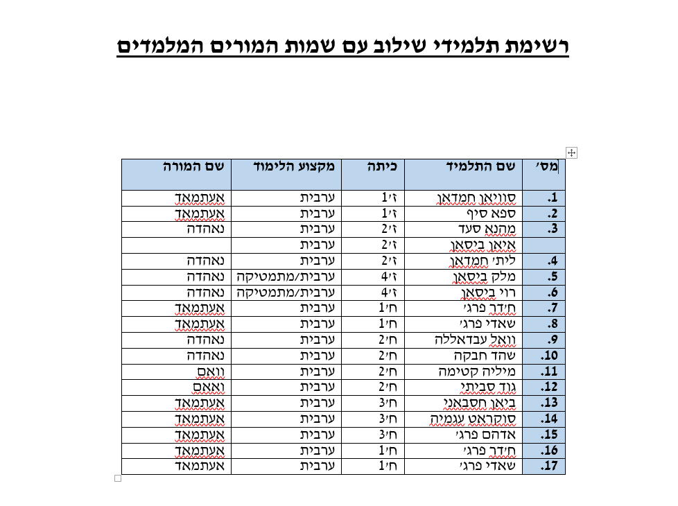 תיק רכז חינוך מיוחד by nahida - Ourboox.com