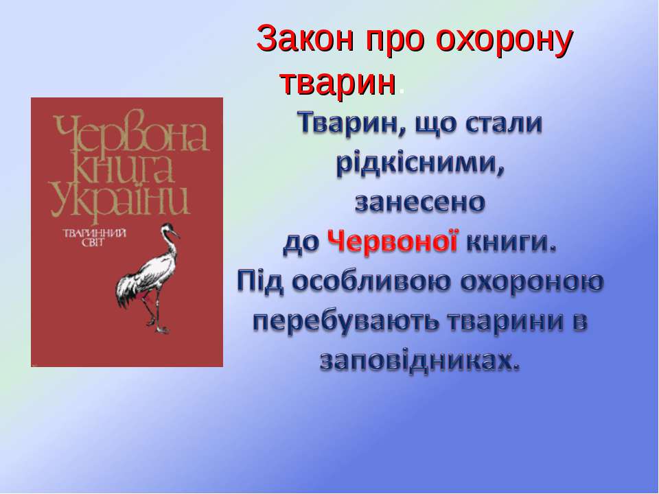 Охорона тварин. Значення тварин для природи і людини by Nataliia - Ourboox.com