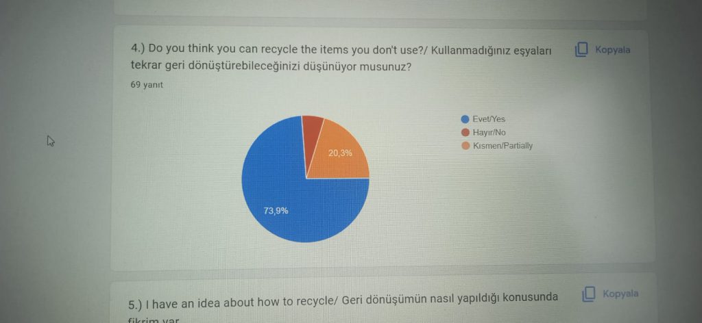 RETURN THE NATURE PROJECT STUDENT PRE-EVALUATION QUESTIONNAIRE REPORT by Zeynep KALKAN - Ourboox.com