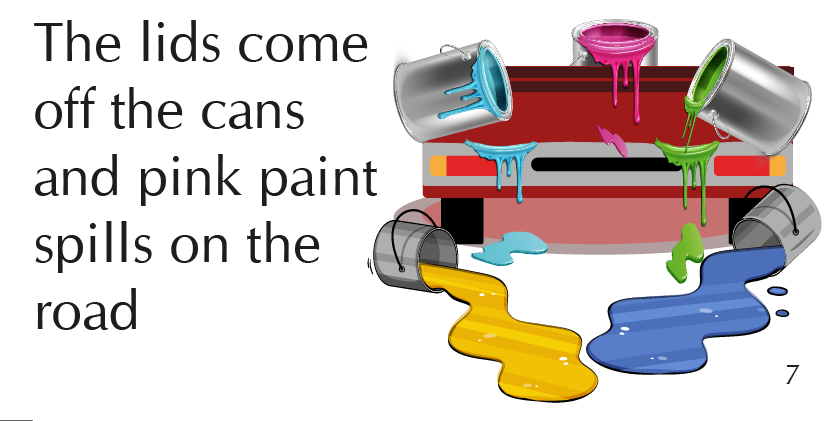 Blue and Yellow prints on the road by zohar - Ourboox.com