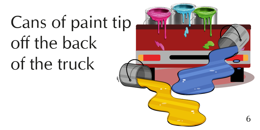 Blue and Yellow prints on the road by zohar - Ourboox.com