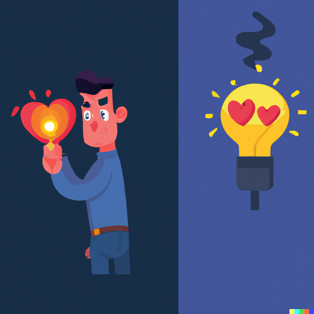 OCD & Love by Adi Cohen - Illustrated by Dall-E 2 - Ourboox.com