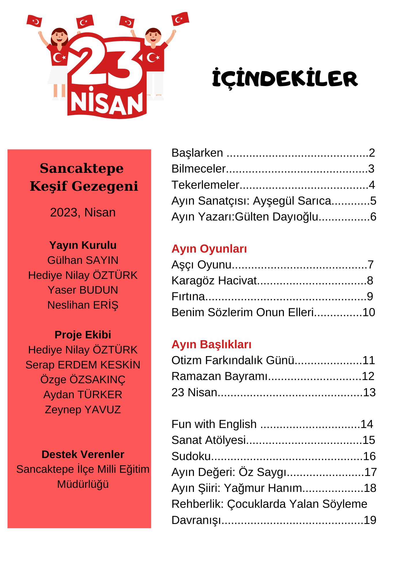 Sancaktepenin Keşif Gezegeni 16. Sayı by Keşif Gezegeni - Ourboox.com