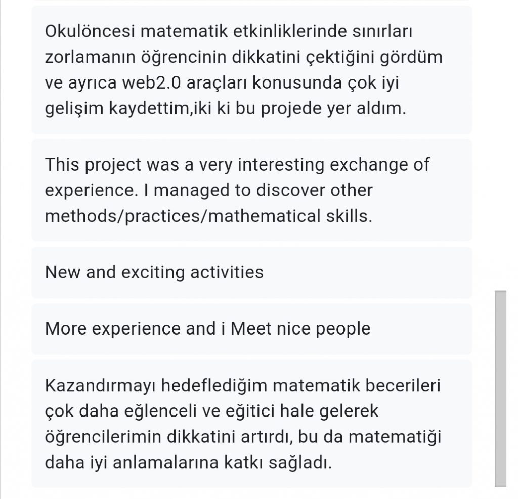 MATHEMATICH TIME öğretmen son anketi /MATHEMATICH TIME teacher final survey by Fatma Aksoy - Ourboox.com