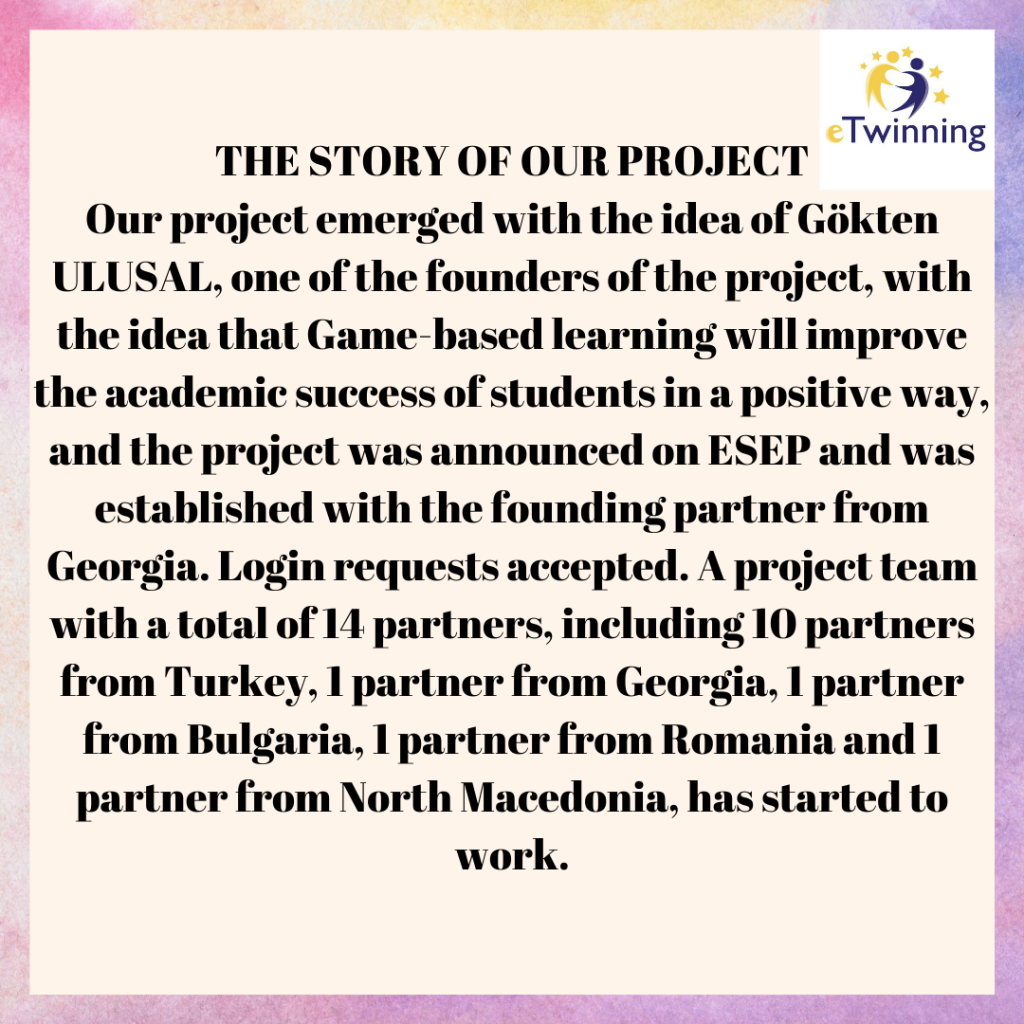 BENİM İÇİMDE OYUN,OYUNUN İÇİNDE BEN (GAME INSIDE ME,ME INSIDE GAME) OUR END OF PROJECT EVALUATION REPORT by GÖKTEN ULUSAL - Ourboox.com