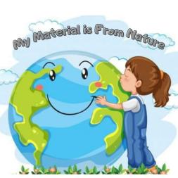 My Material is From Nature project . OUR MATERIAL: FLOWERS booklet