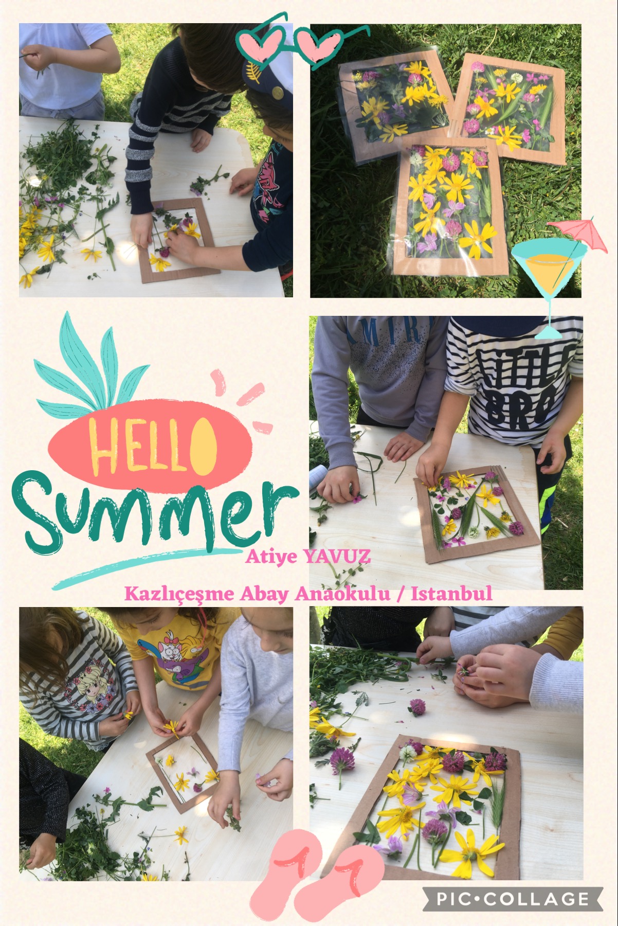 My Material is From Nature project OUR MATERIAL: FLOWERS booklet by Jūratė Dzindzalietienė - Ourboox.com