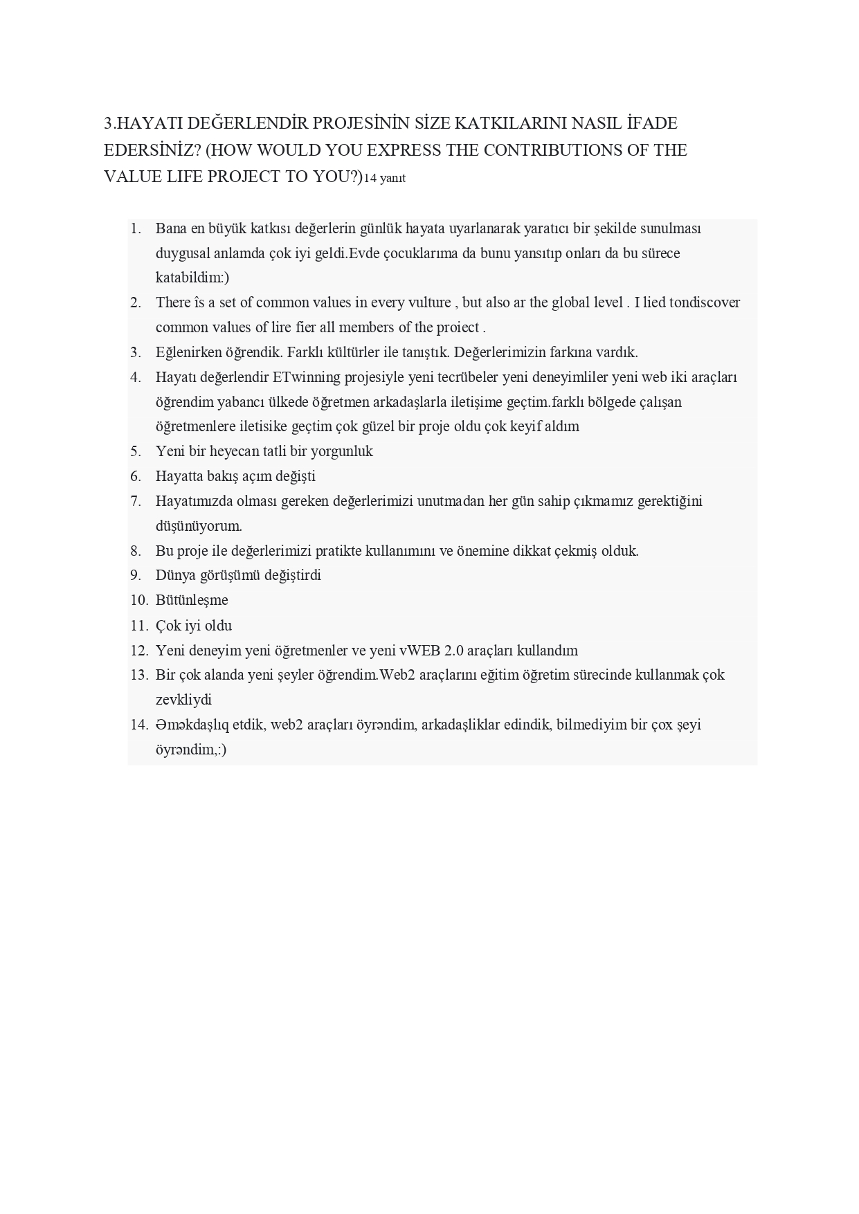 Hayatı Değerlendir Öğretmen Son Test(Value Life Teacher Final Test) by Ayşegül GÖKCAN DEMİR - Ourboox.com