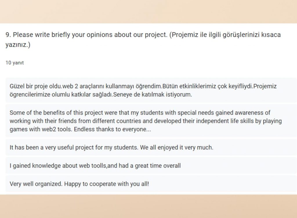 Teacher Survey Comparison /Öğretmen Anket Karşılaştırması by Belginaksut - Ourboox.com