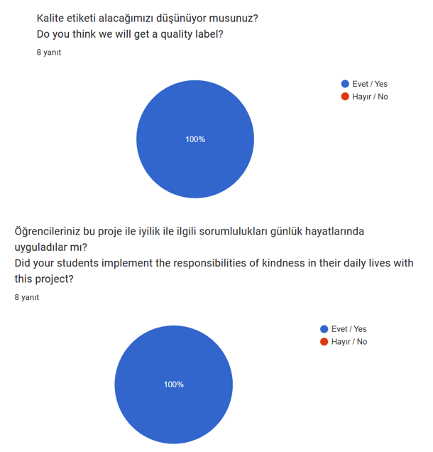 İyilik Oyunu eTwinning Projesi Öğretmen Son Değerlendirme Anket Analizi by Rabia ŞAHİN - Ourboox.com
