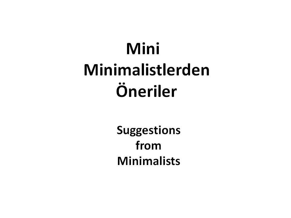 Mini Minimalistlerden Öneriler by gnlylmz - Ourboox.com