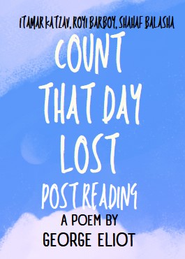 Count That Day Lost Post Reading by Shahaf Balasha - Ourboox.com