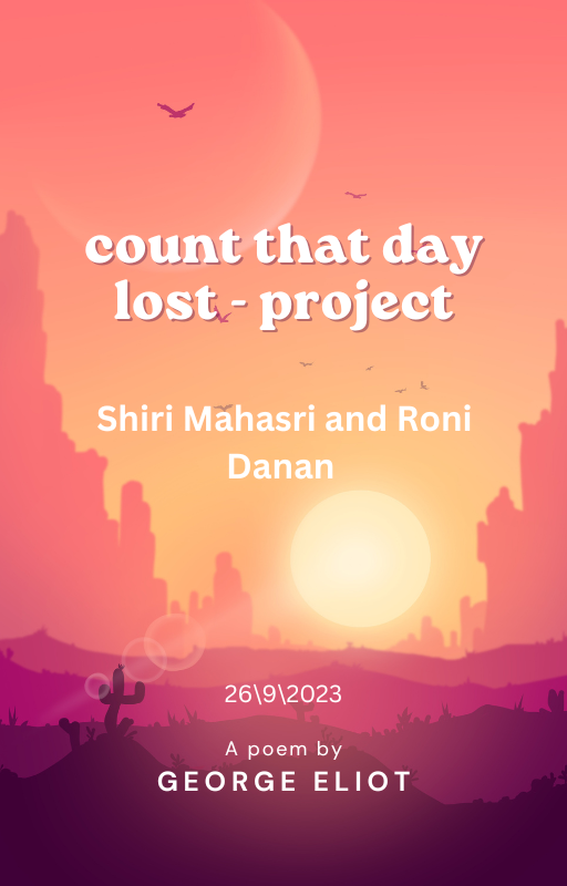 Count that day lost – project by shiri mahasri - Ourboox.com
