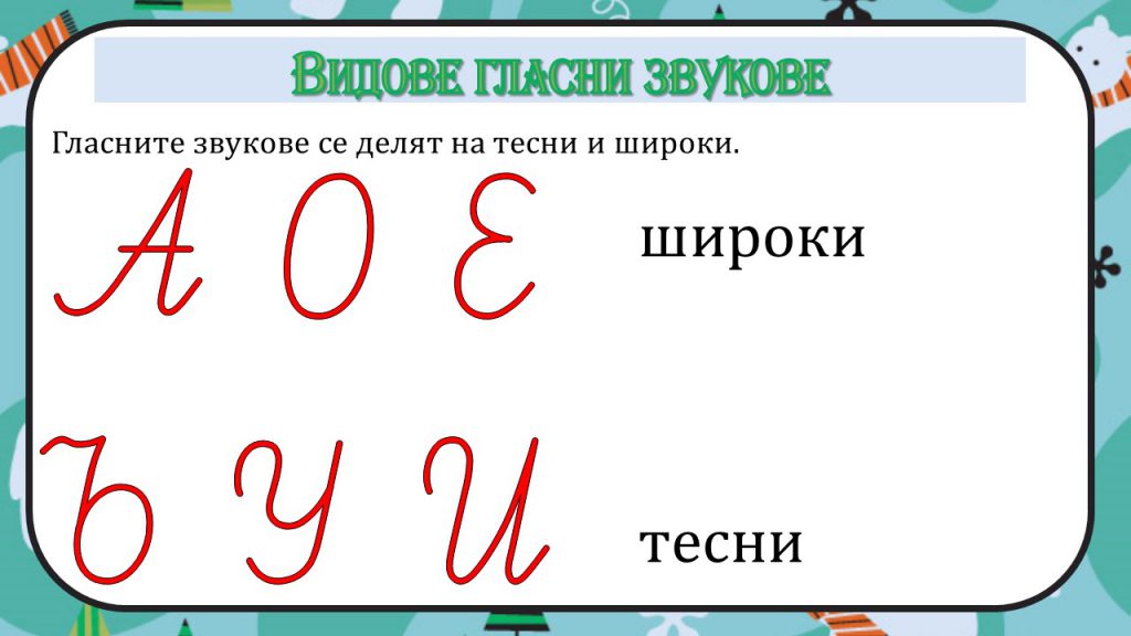 Гласните звукове – I клас by Rositza Hadzikulova - Ourboox.com