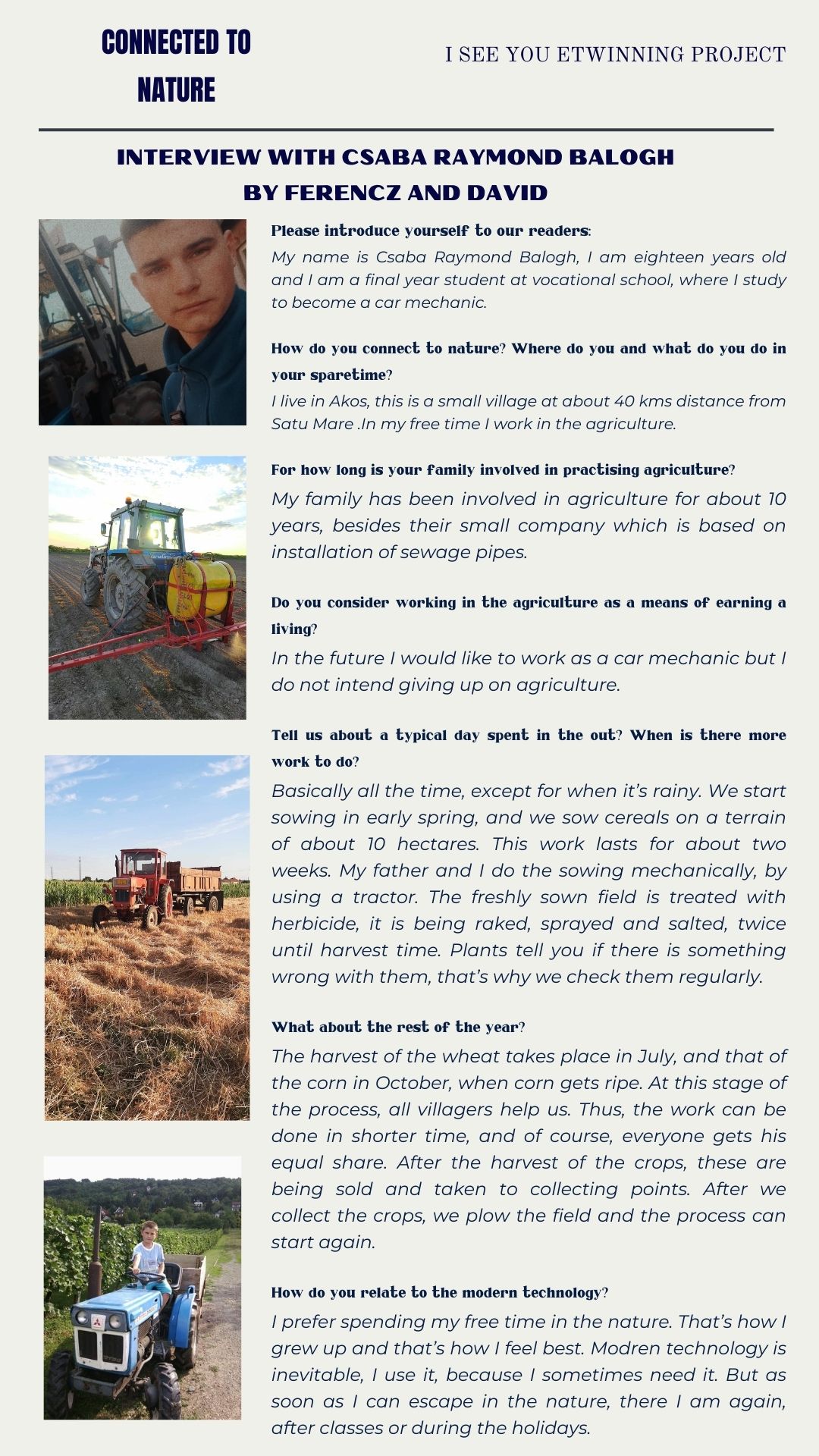 Connected to nature by Kati Bücs - Illustrated by "I see you