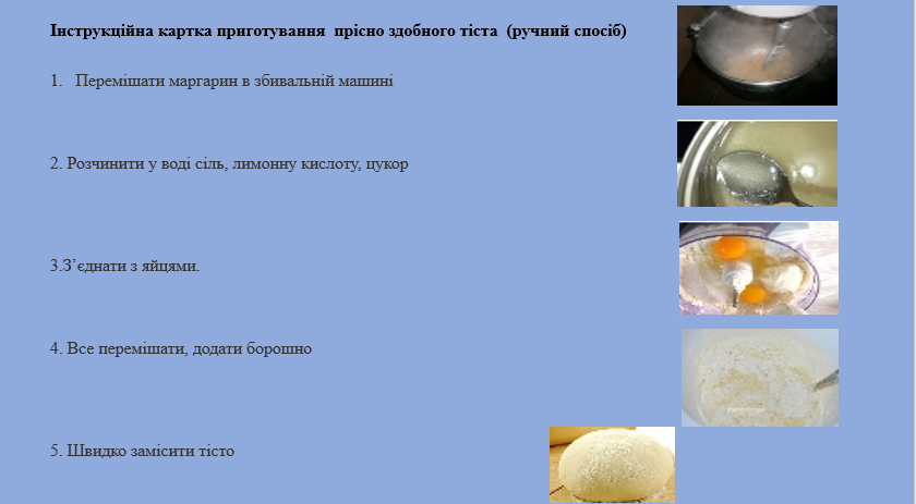 Приготування бездріжджових видів тіста та виробів з нього by Lubov - Illustrated by Матковська Любов, ДНЗ "Подільський центр ПТО" - Ourboox.com