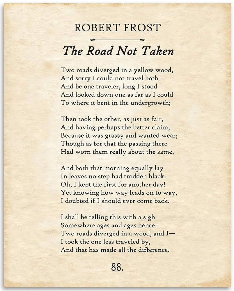 English Homework -The Road not Taken by sadeel dabbah - Ourboox.com