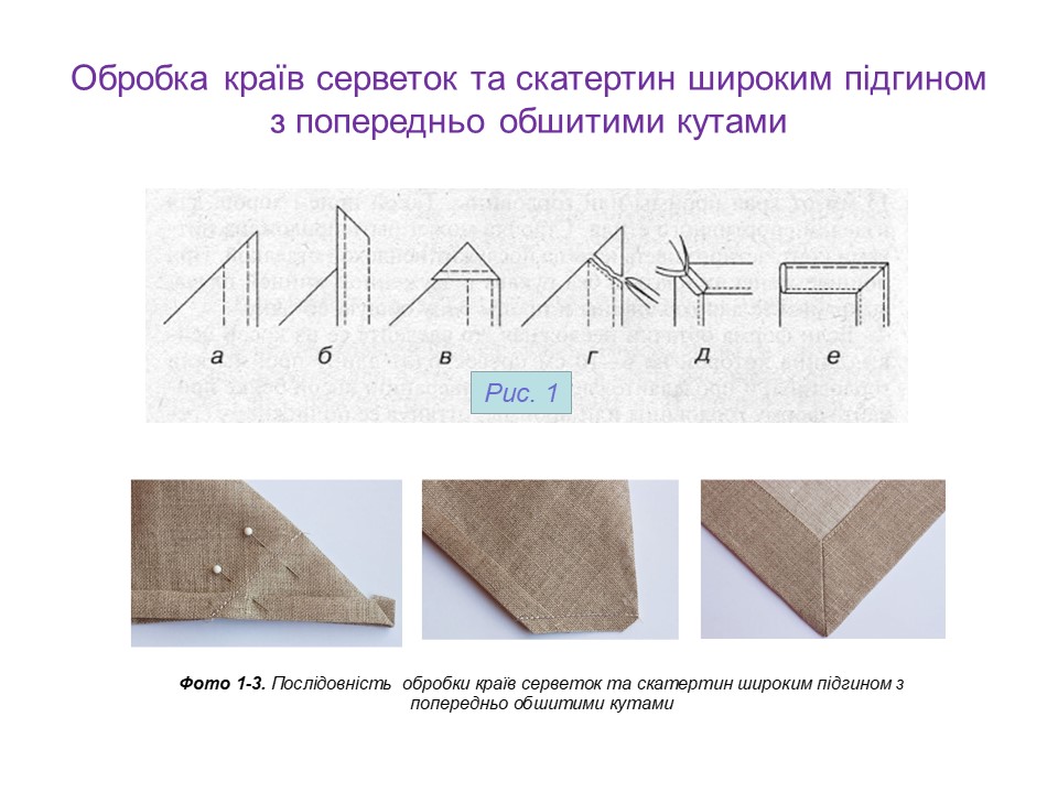 Виготовлення столової білизни by Валентина Пархоменко - Ourboox.com