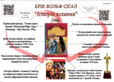 Ерік Сігал “Історія кохання” by Mira - Illustrated by Крапотка Мирослава, 10-А - Ourboox.com