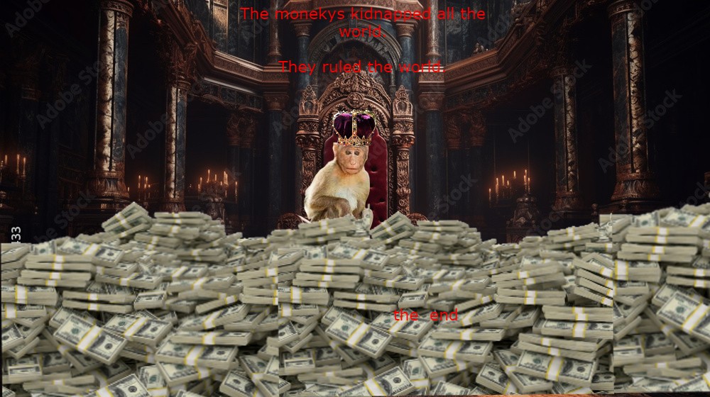 The monkeys and the boy by Davidi - Ourboox.com