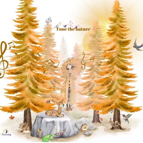 TUNE THE NATURE TEACHER CERTIFICATES OF PARTICIPATION by Didem Coşkunışık - Illustrated by TUNE THE NATURE Teachers' Certificate of Participation. - Ourboox.com