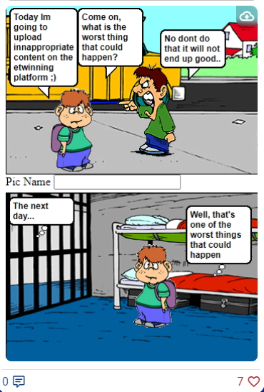 EU4Teens eTwinning Project Comic Strips (Activity 1.1 product) by Josefina - Ourboox.com