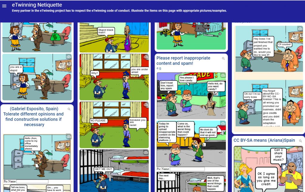 EU4Teens eTwinning Project Comic Strips (Activity 1.1 product) by Josefina - Ourboox.com