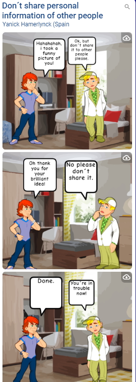 EU4Teens eTwinning Project Comic Strips (Activity 1.1 product) by Josefina - Ourboox.com