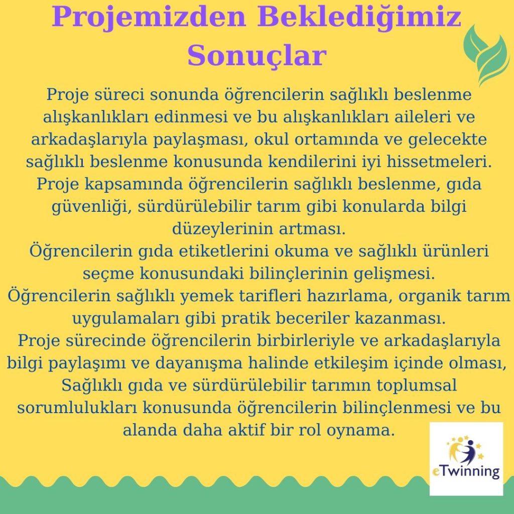 ‘SAĞLIKLI GIDA,MUTLU GELECEK’PROJE SONU DEĞERLENDİRME RAPORUMUZ by Gökten ULUSAL - Ourboox.com