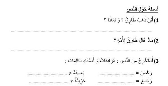 مراجعات فهم مقروء للصف الاول by shahed mohammad abu rabiah - Ourboox.com