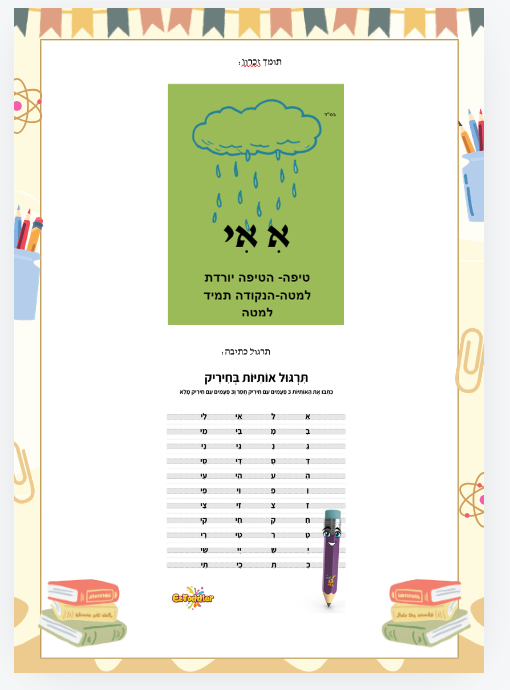 מטלת סיכום התנהגויות מאתגרות by Shirin Amrani - Illustrated by שירין עמרני - Ourboox.com