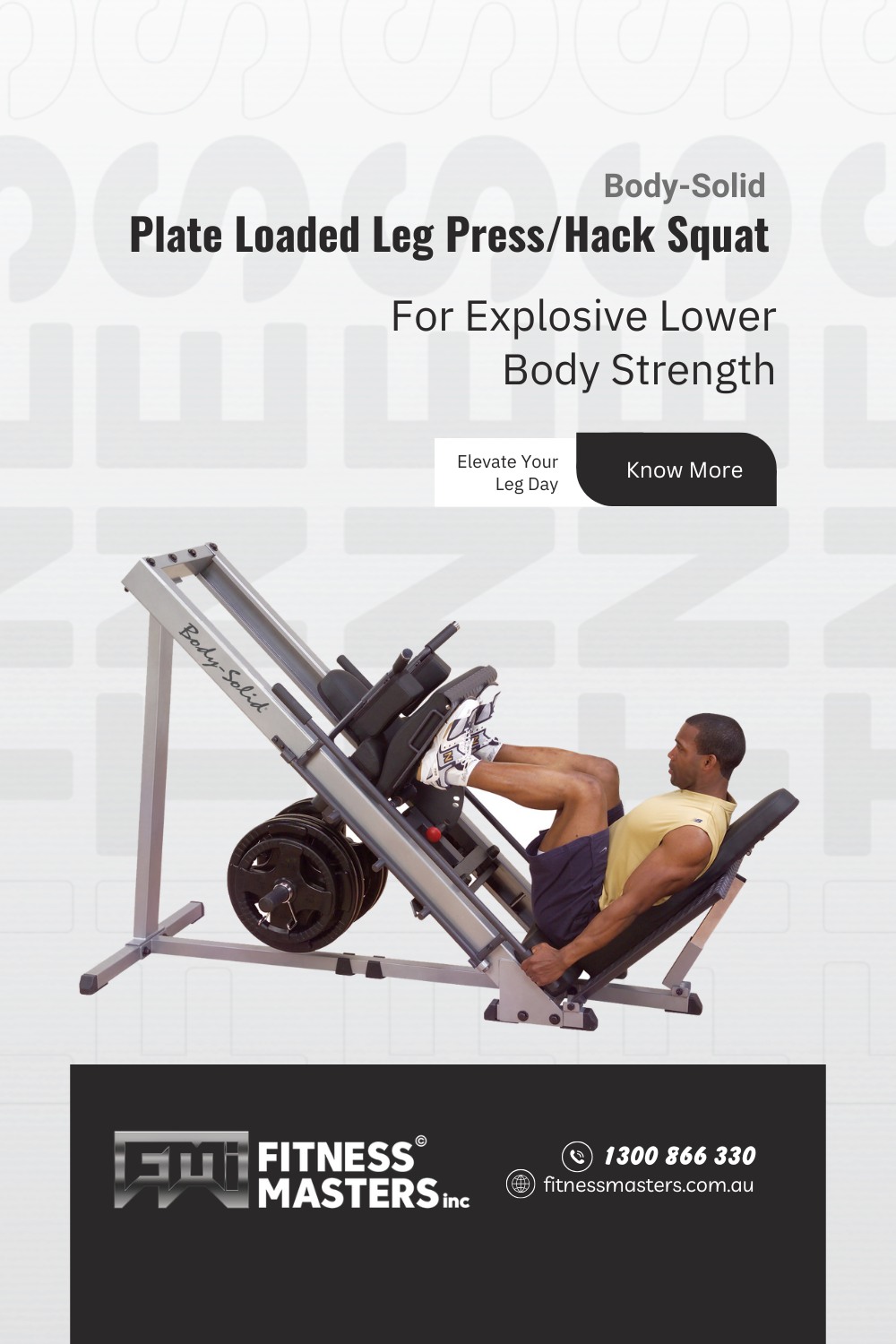 Leg Press Hack Squat Machine