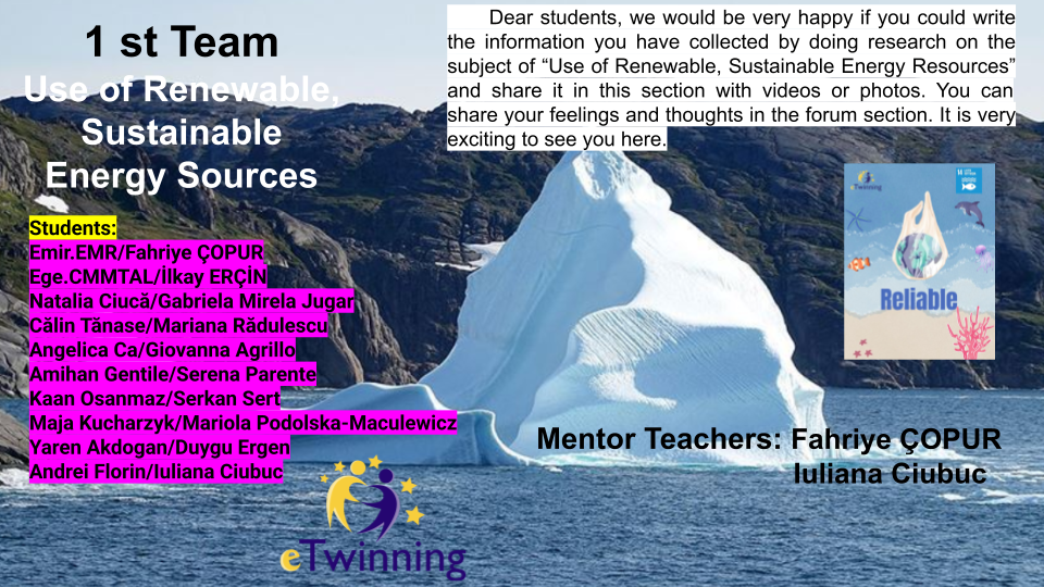 RELIABLE Raising Ecologically Literate Individuals And Being Leader in Ecology by Fahriye ÇOPUR - Illustrated by RELIABLE team - Ourboox.com