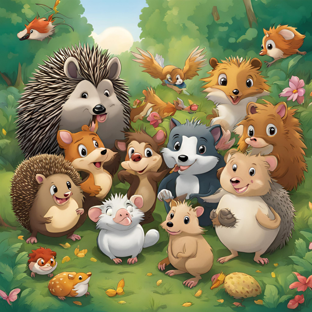 A Hardworking Hedgehog by Yulia Khomovnenko - Illustrated by Yulia Khomovnenko - Ourboox.com