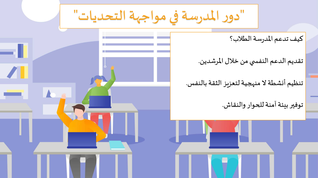 “دور المدرسة والأسرة في دعم أبنائنا خلال المراهقة” by olfat - Illustrated by olfat & aseel - Ourboox.com