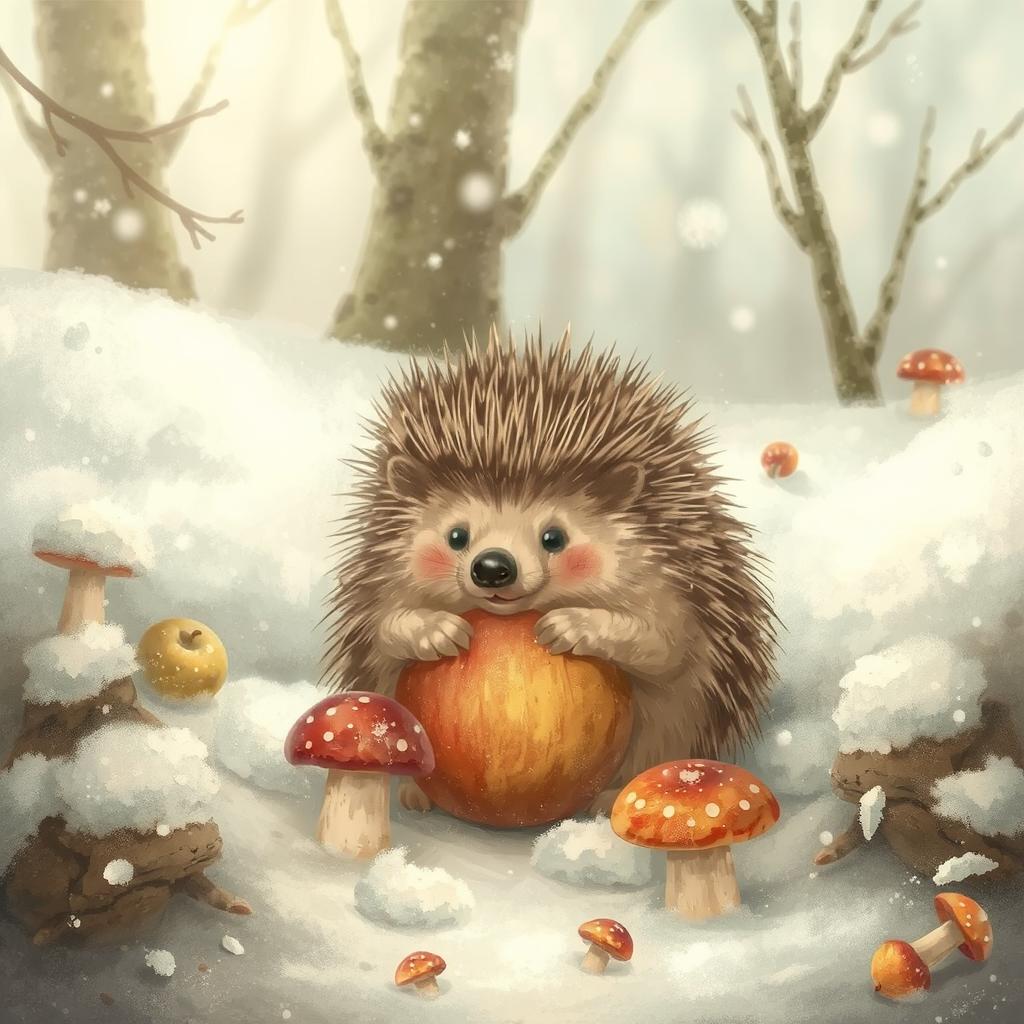 A Hardworking Hedgehog by Yulia Khomovnenko - Illustrated by Yulia Khomovnenko - Ourboox.com