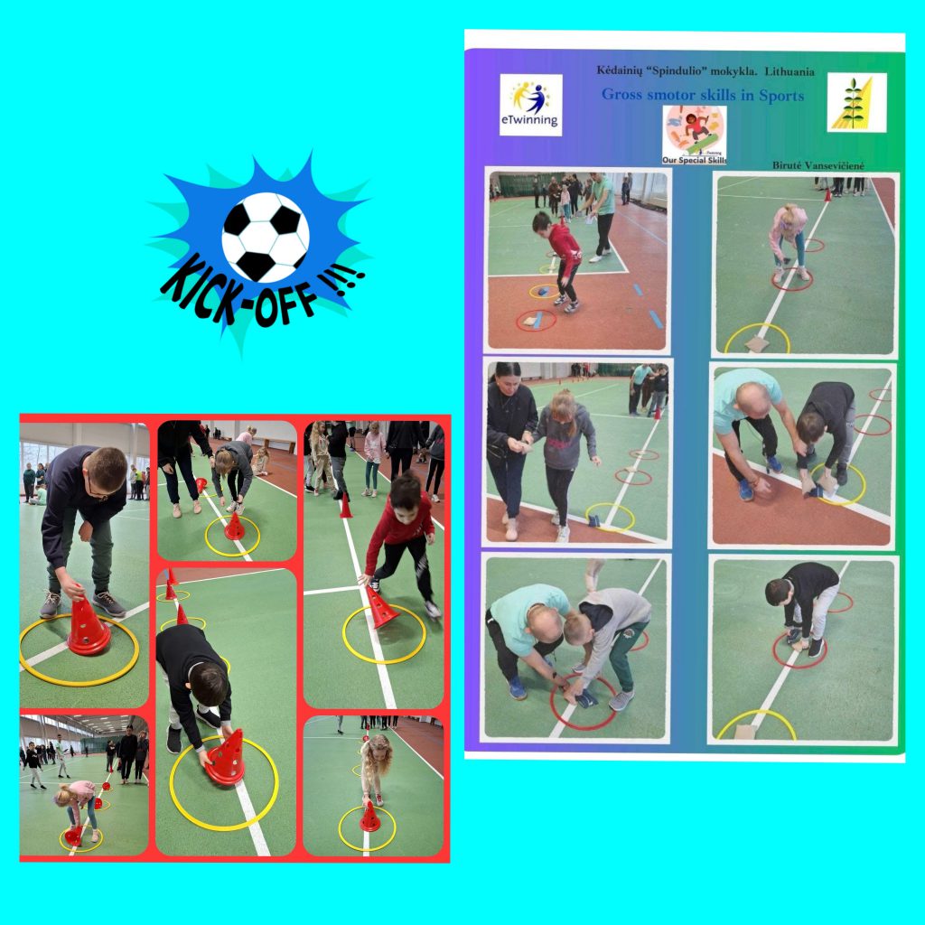 eTwinning project “Our Special skills”. Activity: Groos Motor Skills in sports by Iraida - Illustrated by Iraida Čerenkova - Ourboox.com