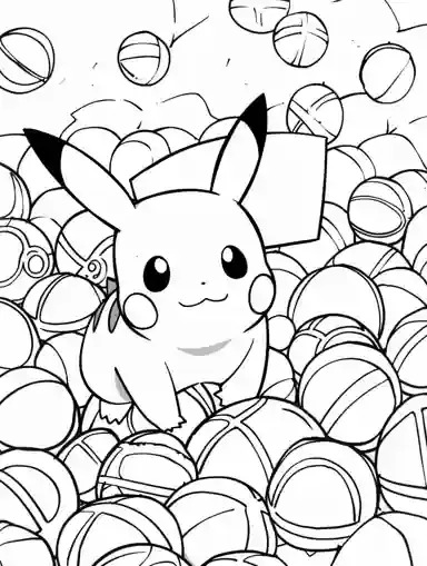 Pikachu coloring pages