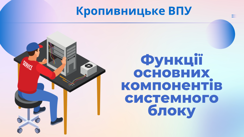 Функції основних компонентів системного блоку by Анна Агішева - Illustrated by Анна Агішева - Ourboox.com