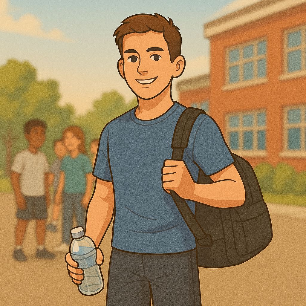 המסע של יונתן לבריאות by תאיר ברוס ורוי אבוטבול - Illustrated by זהו סיפור על שינוי עמוק, על בחירה מודעת ועל כוחה של נחישות. יונתן, נער מתבגר, הביט יום אחד בבבואתו וידע כי הדרך שבה הוא צועד אינה תואמת עוד את האדם שהוא שואף להיות. - Ourboox.com