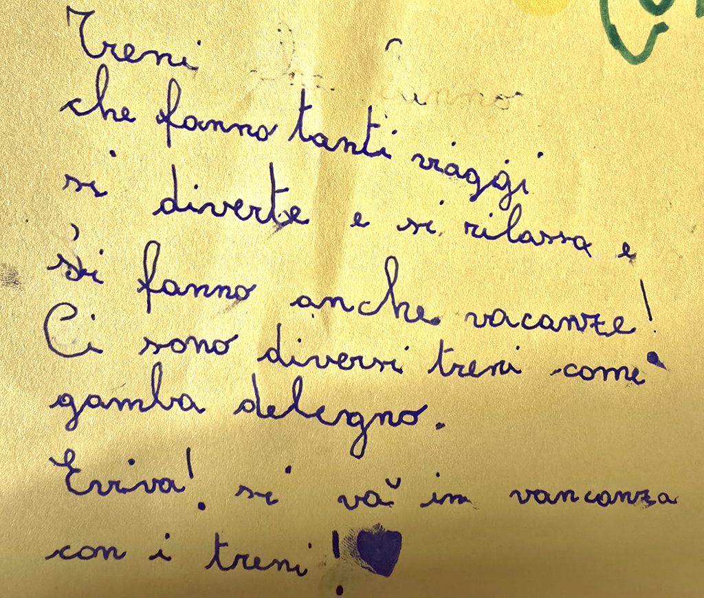 VIAGGIO NELLA STORIA DEI TRENI by CARMELA - Illustrated by 3^A - Ourboox.com