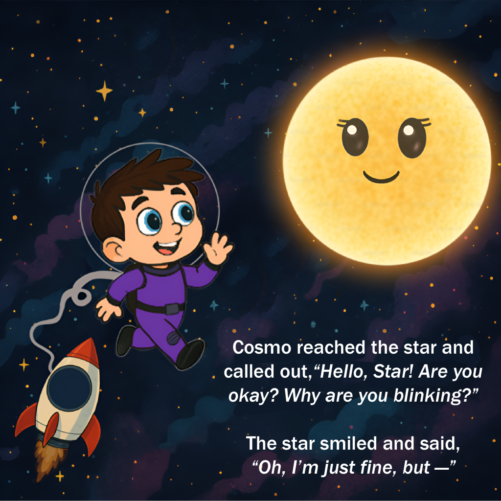 Cosmo and the Blinking Star by Laura Zelenka - Ourboox.com
