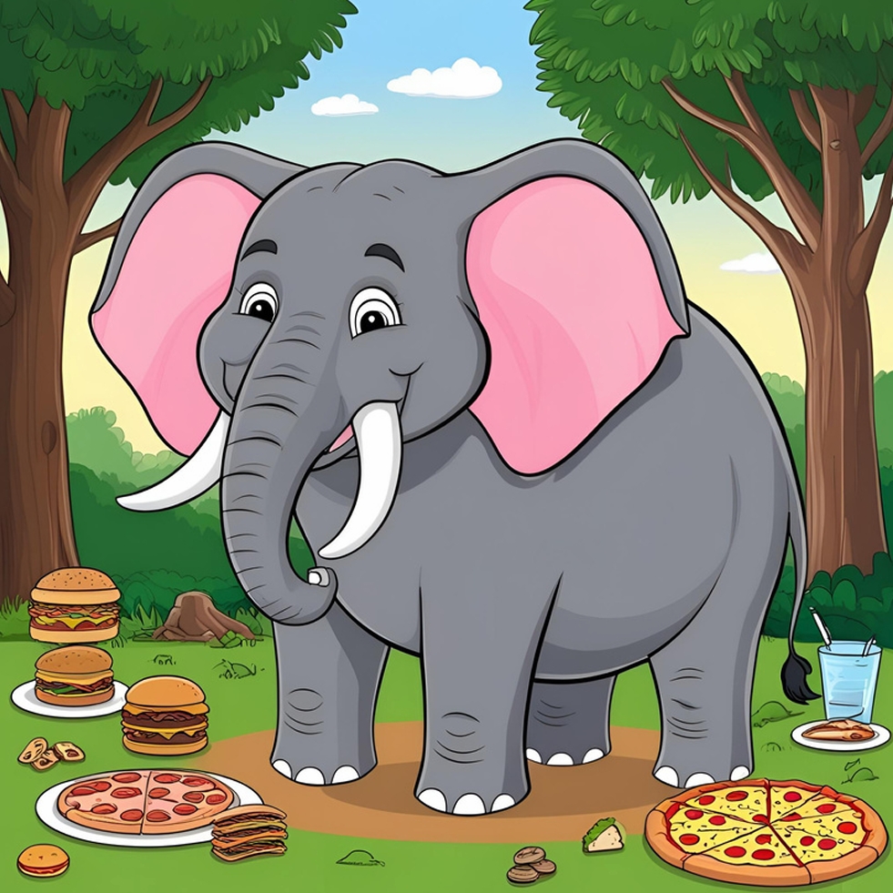 Oburşah Sağlıklı Besleniyor by yaşam hayat Şen - Illustrated by Obeziteyle Mücadele ve Doğru Beslenme Proje Ekibi - Ourboox.com