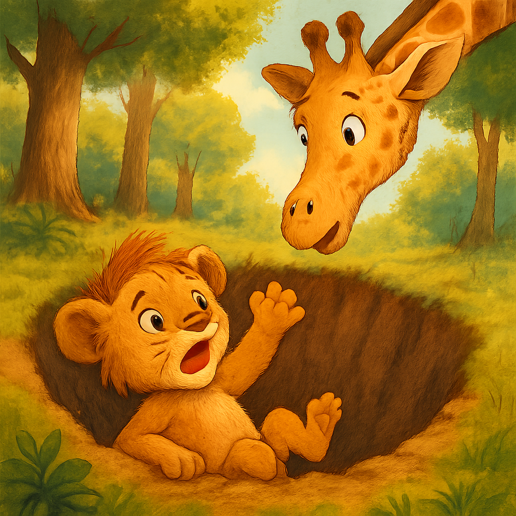 الشَّبَلُ لِيمُو وَالْحُفْرَةُ الْكَبِيرَةُ by Adnan Family - Illustrated by Sora & Chat Gpt AI - Ourboox.com