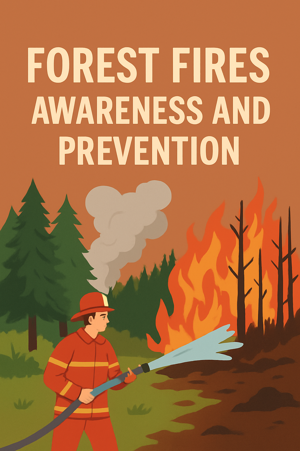 1. Introduction Forest fires, also known as wildfires, are uncontrolled fires that burn in forests, grasslands, or other natural areas. They can start suddenly and spread rapidly, destroying ecosystems, wildlife habitats, and human property. Raising awareness about forest fires is essential to prevent them and protect our planet’s natural resources.